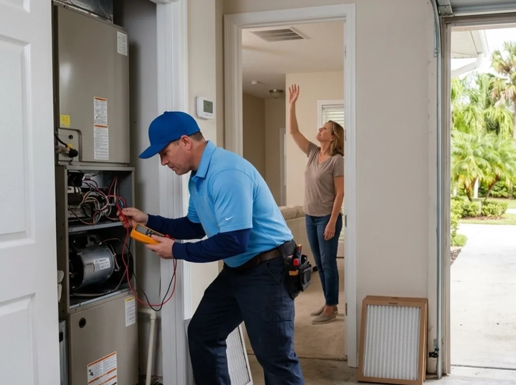 Florida heating system test before the first cold snap